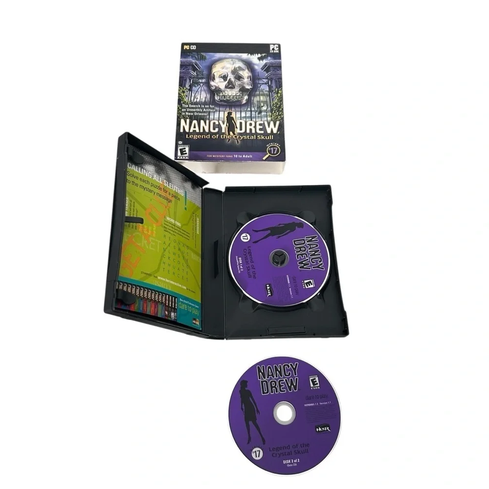 Nancy Drew Legend of the Crystal Skull #17 PC CD-ROM Computer Mystery Game